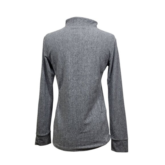 Senita Athletics Gray Quarter Zip Pullover Women’s Size Small Running Top - Picture 6 of 10